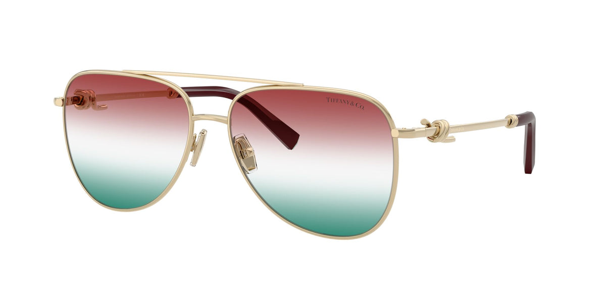 Tiffany 0TF3116 6230EL 59 Pale Gold/ Gradient Green Bordeaux