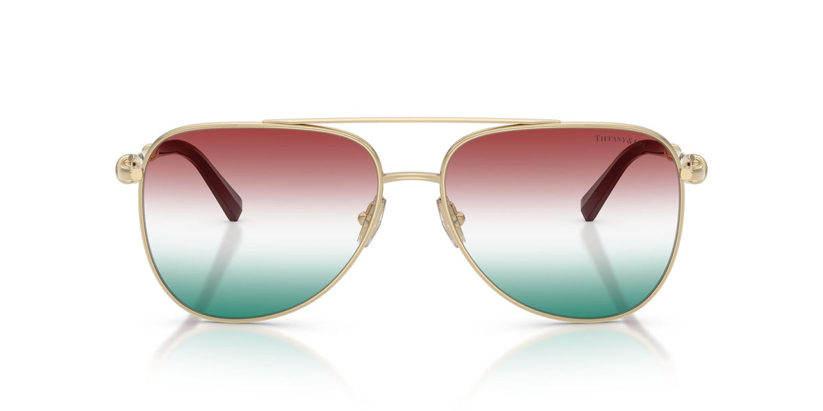 Tiffany 0TF3116 6230EL 59 Pale Gold/ Gradient Green Bordeaux