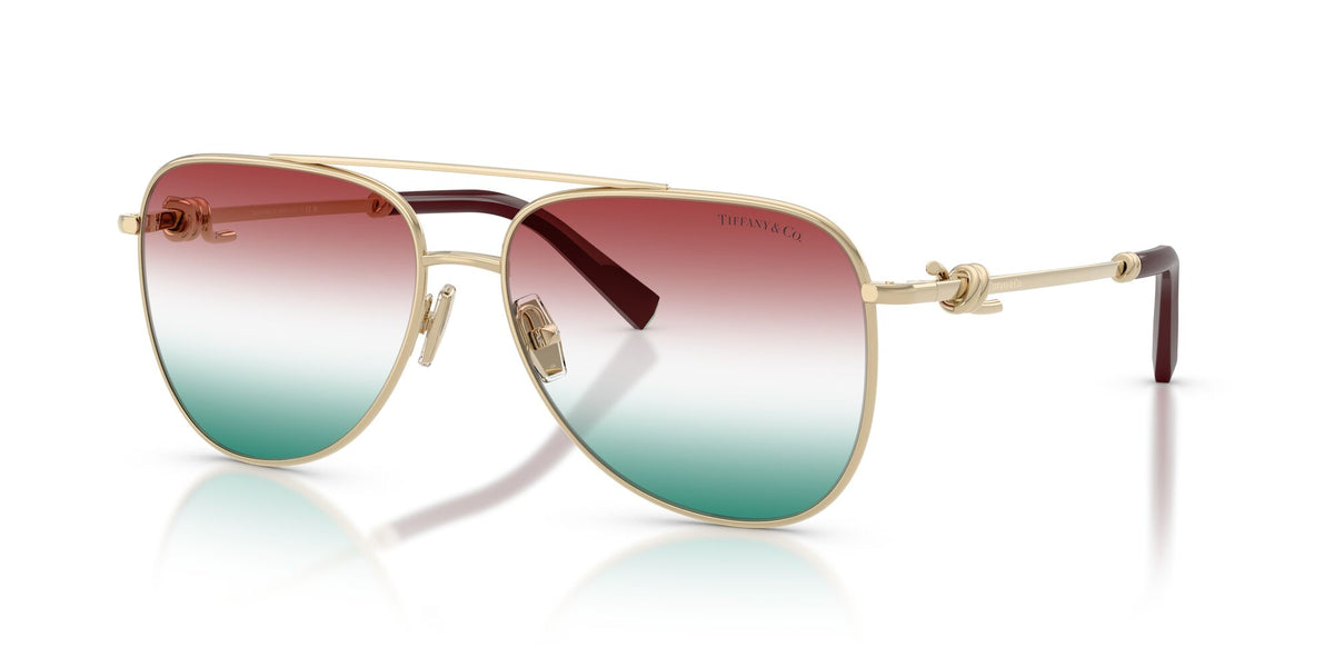 Tiffany 0TF3116 6230EL 59 Pale Gold/ Gradient Green Bordeaux