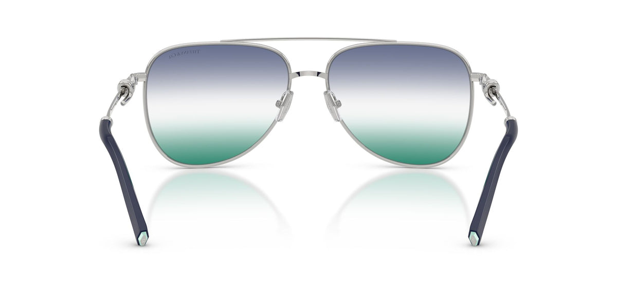 Tiffany 0TF3116 62312A 59 Silver/ Green Blue Gradient