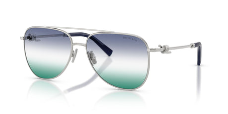 Tiffany 0TF3116 62312A 59 Silver/ Green Blue Gradient