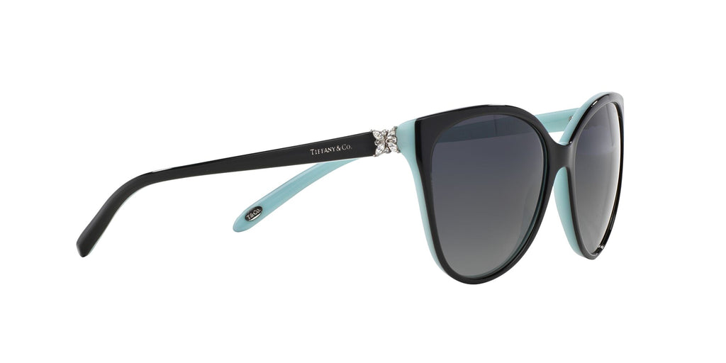 Tiffany 0TF4089B 8055T3 58 Black On Tiffany Blue / Polar Grey Gradient  Polarised