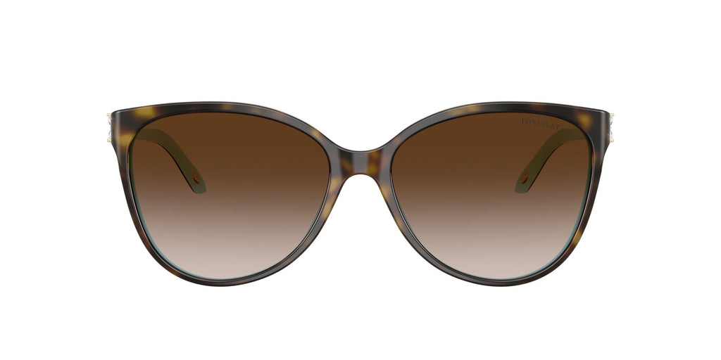 Tiffany 0TF4089B 81343B 58 Havana On Tiffany Blue / Brown Gradient