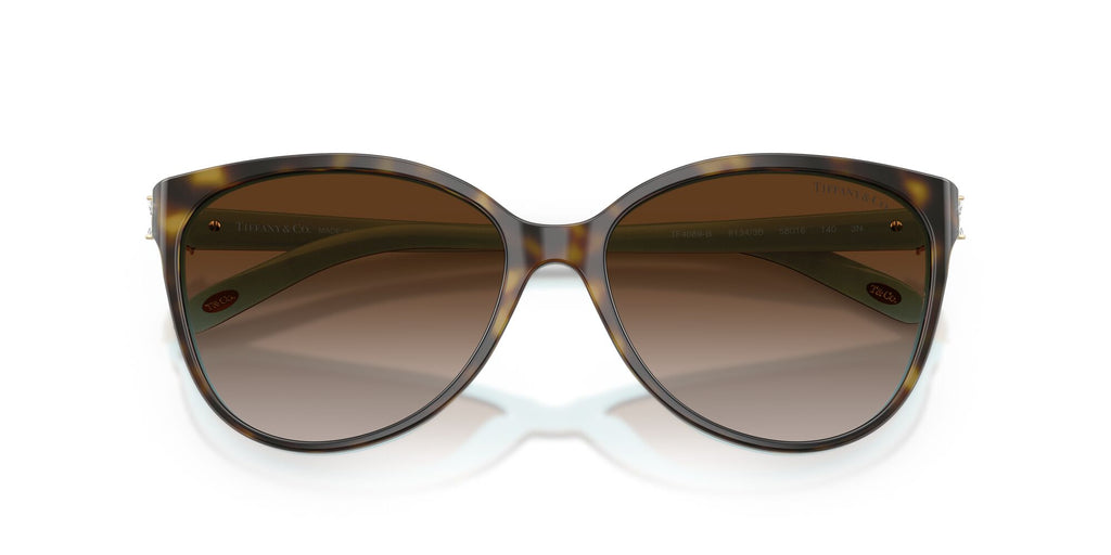 Tiffany 0TF4089B 81343B 58 Havana On Tiffany Blue / Brown Gradient
