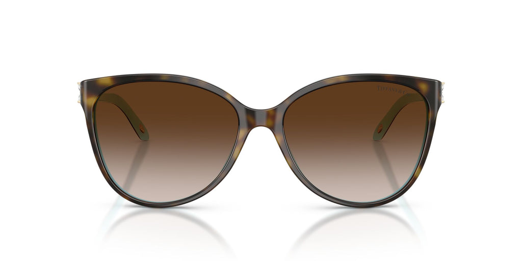 Tiffany 0TF4089B 81343B 58 Havana On Tiffany Blue / Brown Gradient