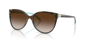 Tiffany 0TF4089B 81343B 58 Havana On Tiffany Blue / Brown Gradient