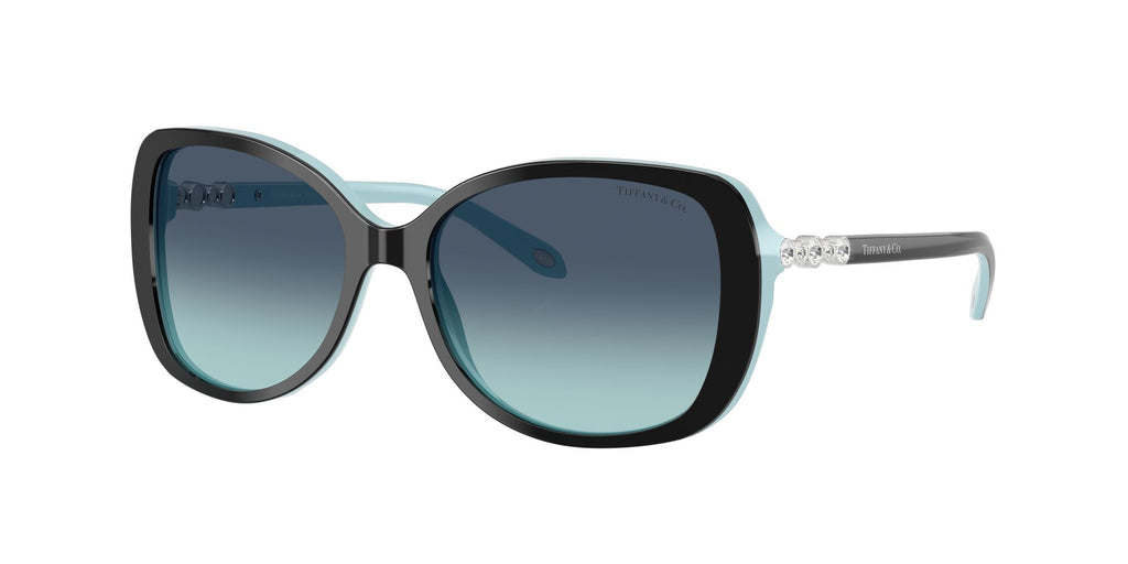 Tiffany 0TF4121B 80559S 55 Black On Tiffany Blue / Tiffany Blue Gradient