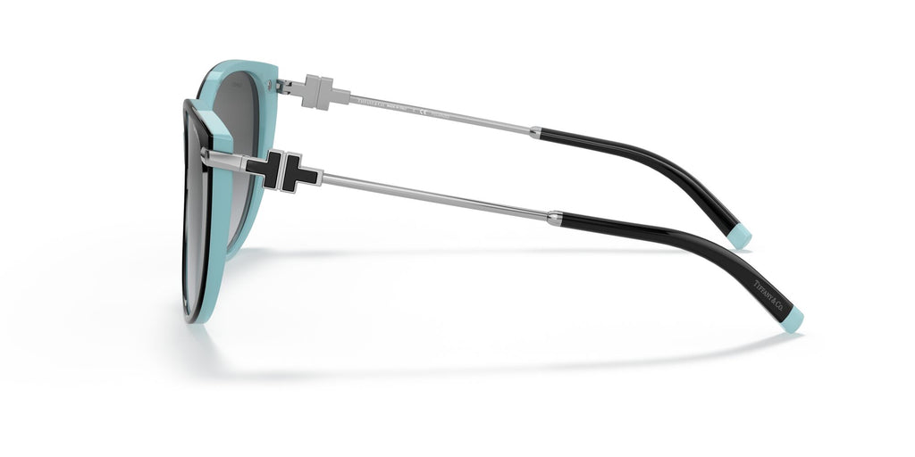 Tiffany 0TF4178 8055T3 57 Black On Tiffany Blue / Polar Grey Gradient  Polarised