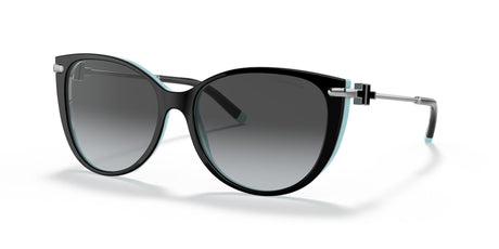 Tiffany 0TF4178 8055T3 57 Black On Tiffany Blue / Polar Grey Gradient  Polarised