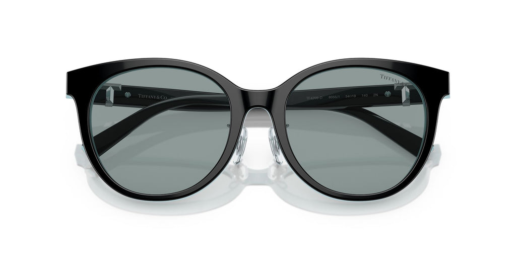 Tiffany 0TF4209D 8055/1 54 Black On Tiffany Blue / Dark Grey