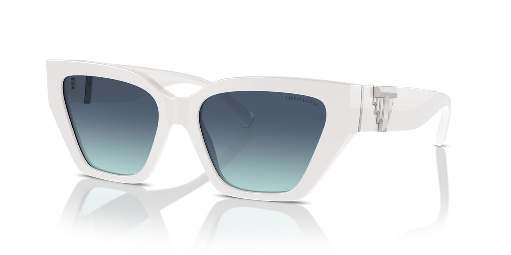 Tiffany 0TF4218F 83929S 55 Bright White / Azure Gradient Blue