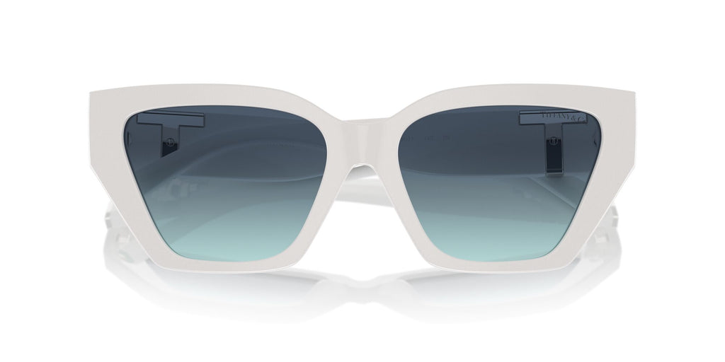 Tiffany 0TF4218 83929S 55 Bright White / Azure Gradient Blue