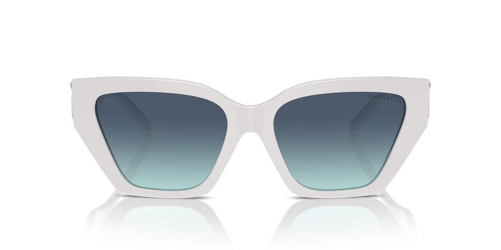 Tiffany 0TF4218 83929S 55 Bright White / Azure Gradient Blue