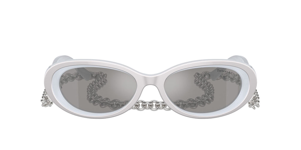 Tiffany 0TF4221 84106G 54 Silver Metallic / Light Grey Mirror Silver