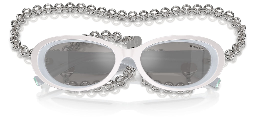 Tiffany 0TF4221 84106G 54 Silver Metallic / Light Grey Mirror Silver