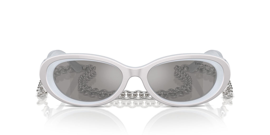 Tiffany 0TF4221 84106G 54 Silver Metallic / Light Grey Mirror Silver