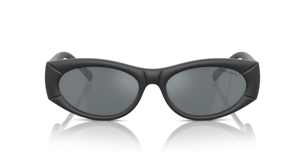 Tiffany 0TF4222U 84136G 55 Black Rubberized / Grey Mirror Black