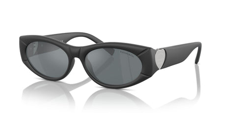 Tiffany 0TF4222U 84136G 55 Black Rubberized / Grey Mirror Black