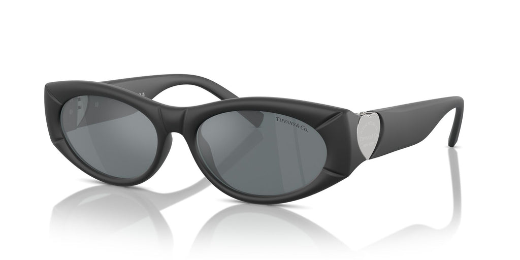 Tiffany 0TF4222U 84136G 55 Black Rubberized / Grey Mirror Black