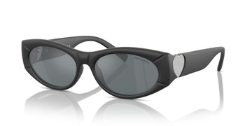 Tiffany 0TF4222U 84136G 55 Black Rubberized / Grey Mirror Black