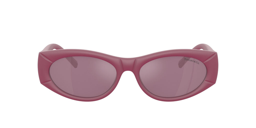 Tiffany 0TF4222U 8416AK 55 Fuchsia Rubberized / Violet Internal Mirror Silver