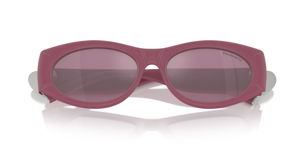 Tiffany 0TF4222U 8416AK 55 Fuchsia Rubberized / Violet Internal Mirror Silver