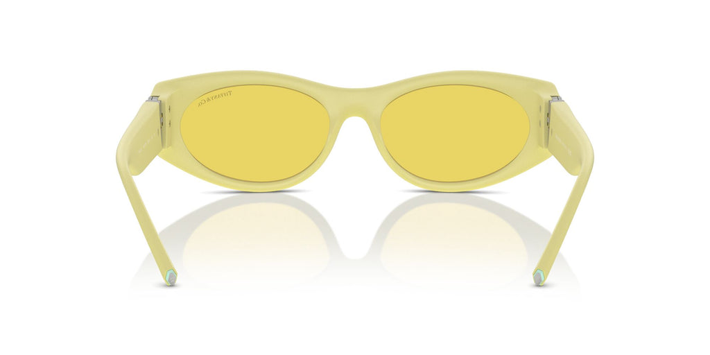 Tiffany 0TF4222U 84176D 55 Yellow Rubberized / Yellow Mirror Flash Gold