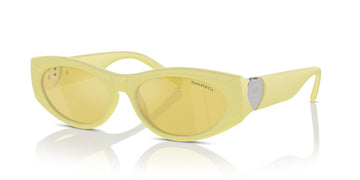 Tiffany 0TF4222U 84176D 55 Yellow Rubberized / Yellow Mirror Flash Gold