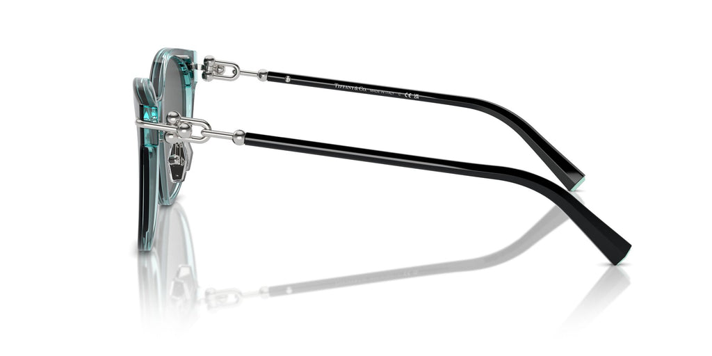 Tiffany 0TF4223D 8285S4 54 Black On Crystal Tiffany Blue / Dark Grey