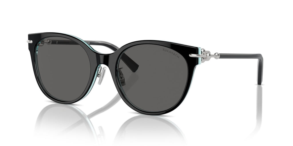 Tiffany 0TF4223D 8285S4 54 Black On Crystal Tiffany Blue / Dark Grey