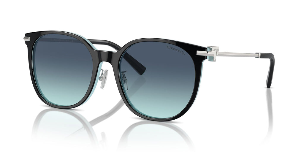 Tiffany 0TF4224D 80559S 56 Black On Tiffany Blue / Azure Gradient Blue