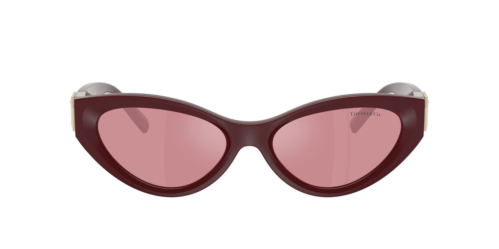 Tiffany 0TF4225U 838930 54 Burgundy / Pink Back Mirror Silver