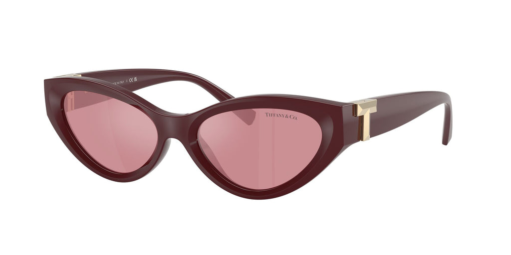 Tiffany 0TF4225U 838930 54 Burgundy / Pink Back Mirror Silver