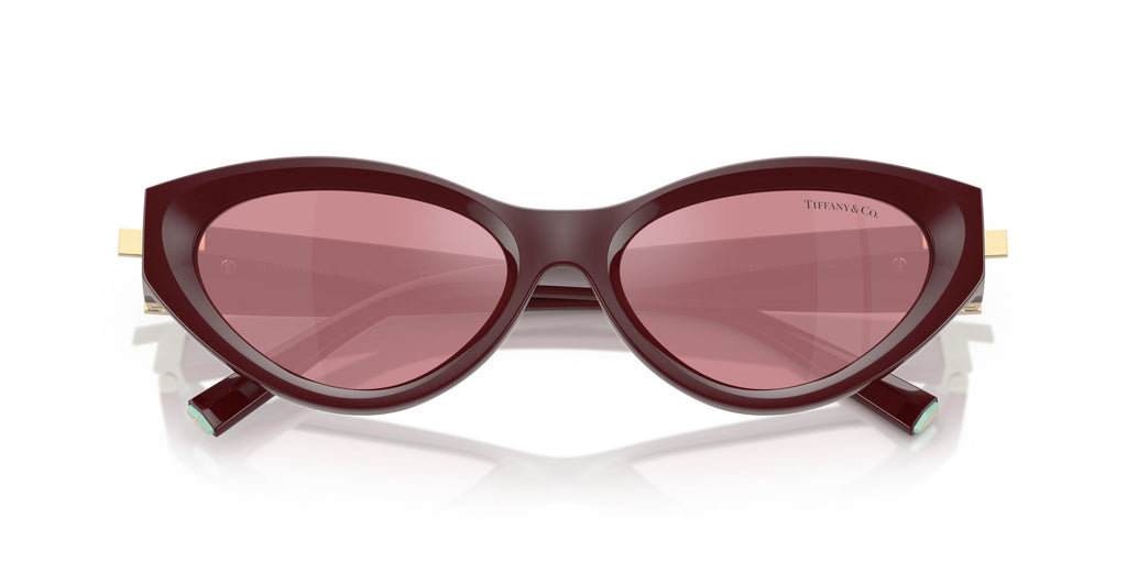 Tiffany 0TF4225U 838930 54 Burgundy / Pink Back Mirror Silver
