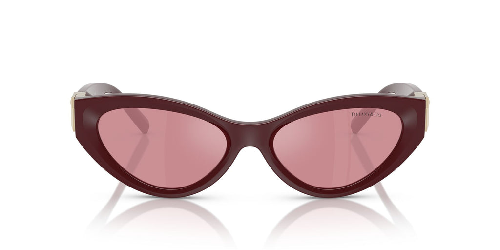 Tiffany 0TF4225U 838930 54 Burgundy / Pink Back Mirror Silver