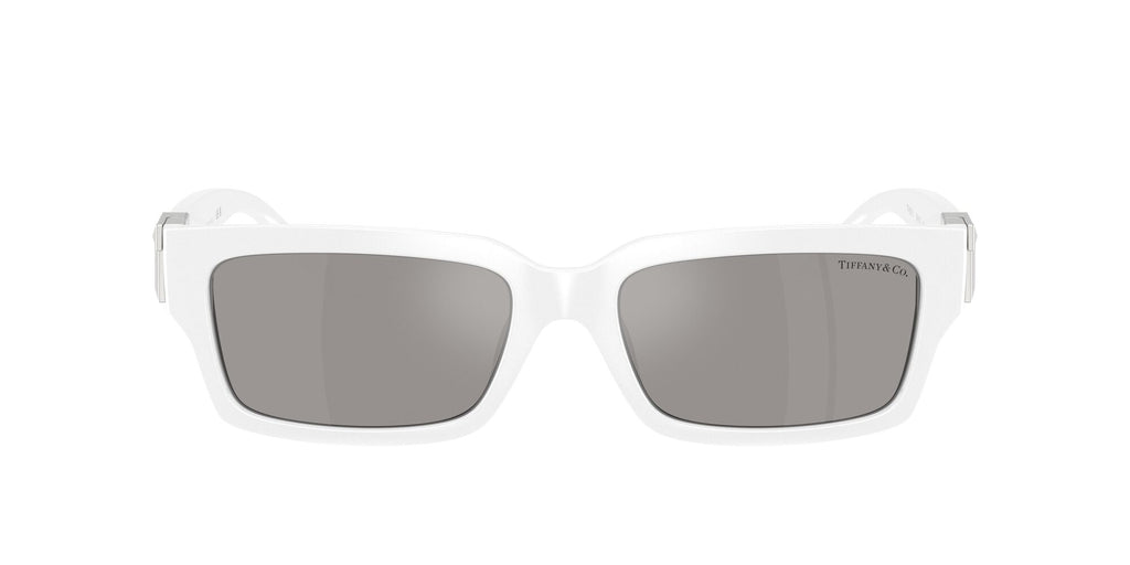 Tiffany 0TF4226U 83926G 56 Bright White / Light Grey Mirror Silver