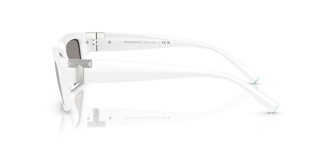 Tiffany 0TF4226U 83926G 56 Bright White / Light Grey Mirror Silver