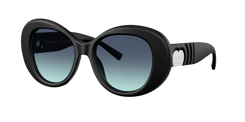 Tiffany 0TF4228F 84259S 52 Matte Black / Azure Gradient Blue