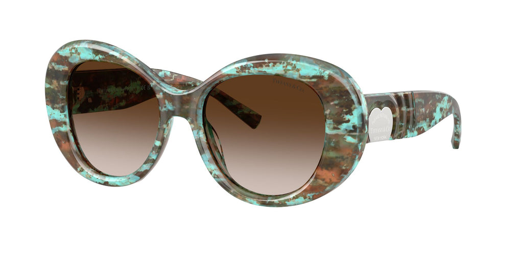 Tiffany 0TF4228 84223B 52 Havana Tiffany Blue / Brown Gradient