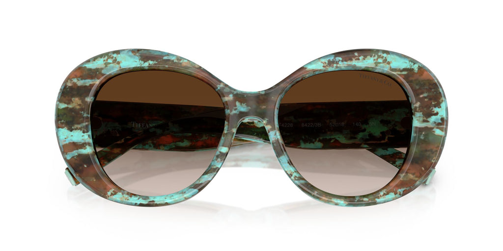 Tiffany 0TF4228 84223B 52 Havana Tiffany Blue / Brown Gradient