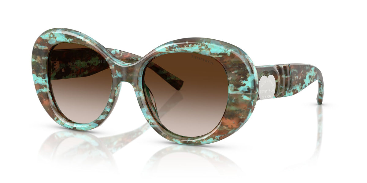 Tiffany 0TF4228 84223B 52 Havana Tiffany Blue / Brown Gradient