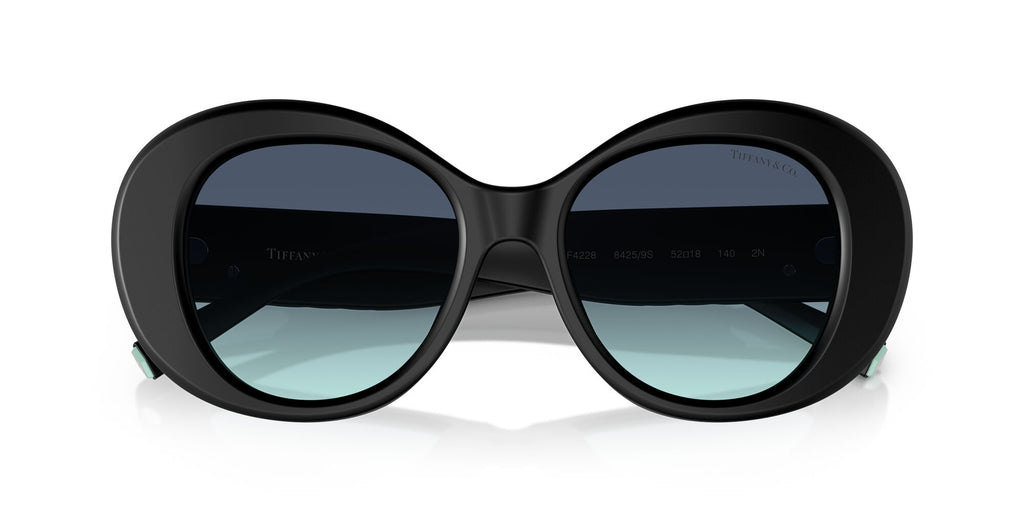 Tiffany 0TF4228 84259S 52 Matte Black / Azure Gradient Blue
