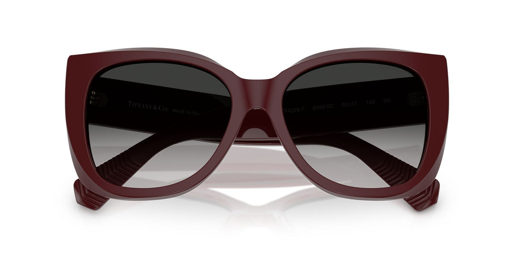 Tiffany 0TF4229F 83893C 55 Burgundy / Grey Gradient
