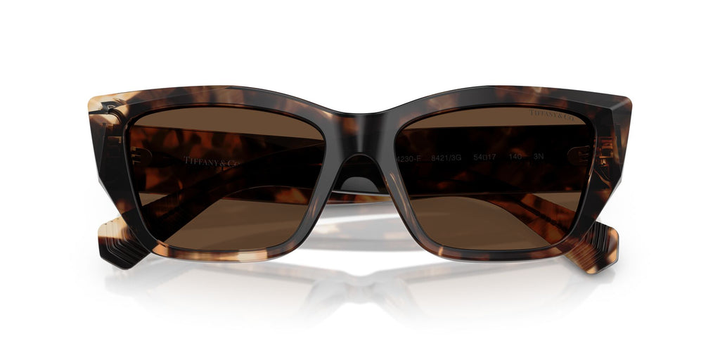 Tiffany 0TF4230F 84213G 54 Spotted Brown Havana / Light Brown
