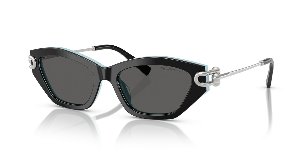 Tiffany 0TF4231U 8055S4 53 Black On Tiffany Blue / Dark Grey