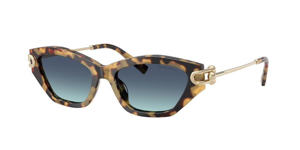 Tiffany 0TF4231U 80649S 53 Yellow Havana / Azure Gradient Blue