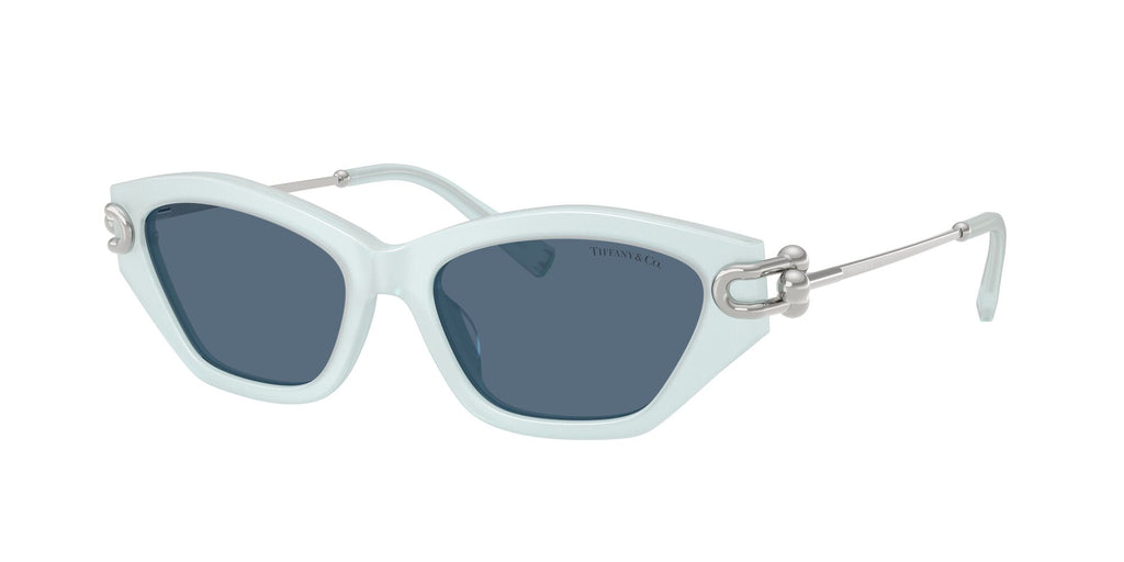 Tiffany 0TF4231U 843680 53 Frosted Pale Sapphire / Dark Blue