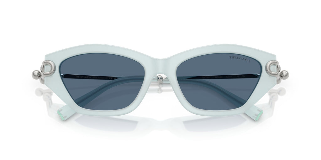 Tiffany 0TF4231U 843680 53 Frosted Pale Sapphire / Dark Blue