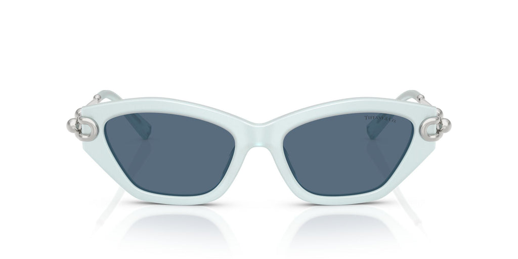 Tiffany 0TF4231U 843680 53 Frosted Pale Sapphire / Dark Blue