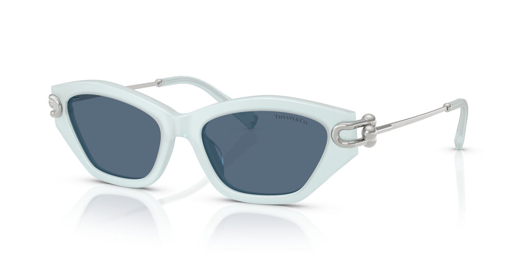 Tiffany 0TF4231U 843680 53 Frosted Pale Sapphire / Dark Blue